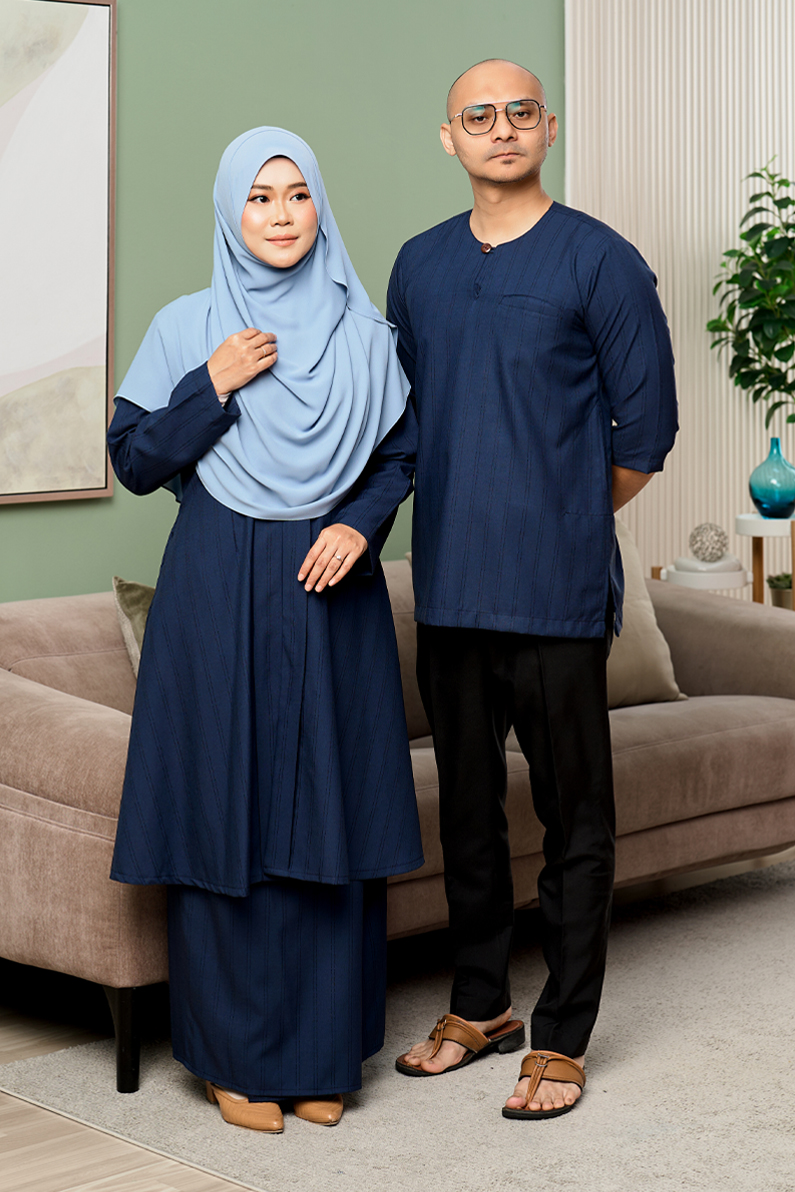 Dark Blue RADEN Teluk Belanga Top - Image 2