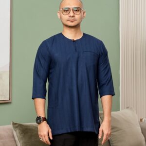 Dark Blue RADEN Teluk Belanga Top